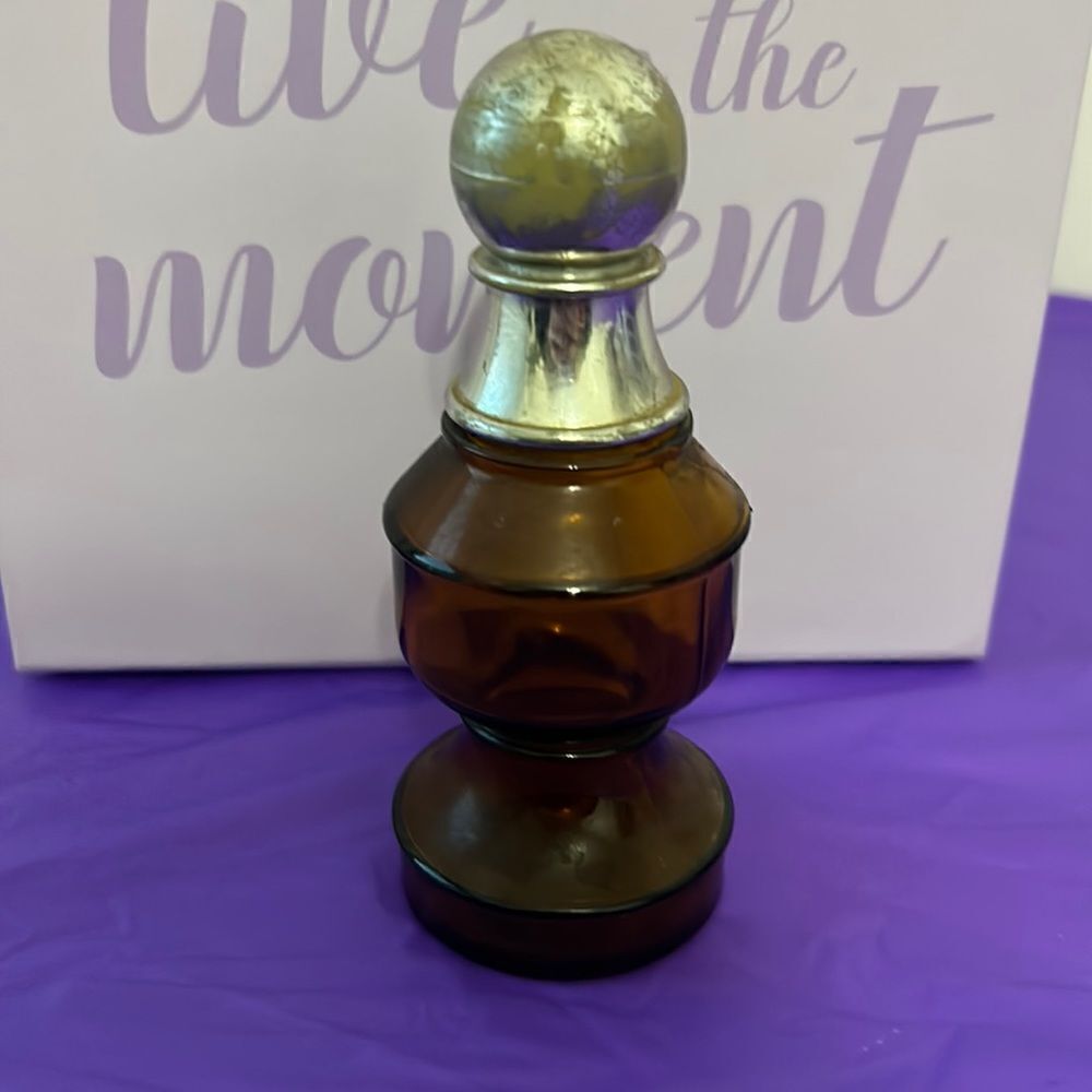 Avon vintage The Pawn orange cologne bottle
